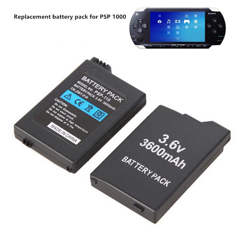 Charger 3 6v 3600mah Rechargeable Battery For Sony Psp 110 Psp 1001 Psp 1000 00 3000 Shopee Philippines