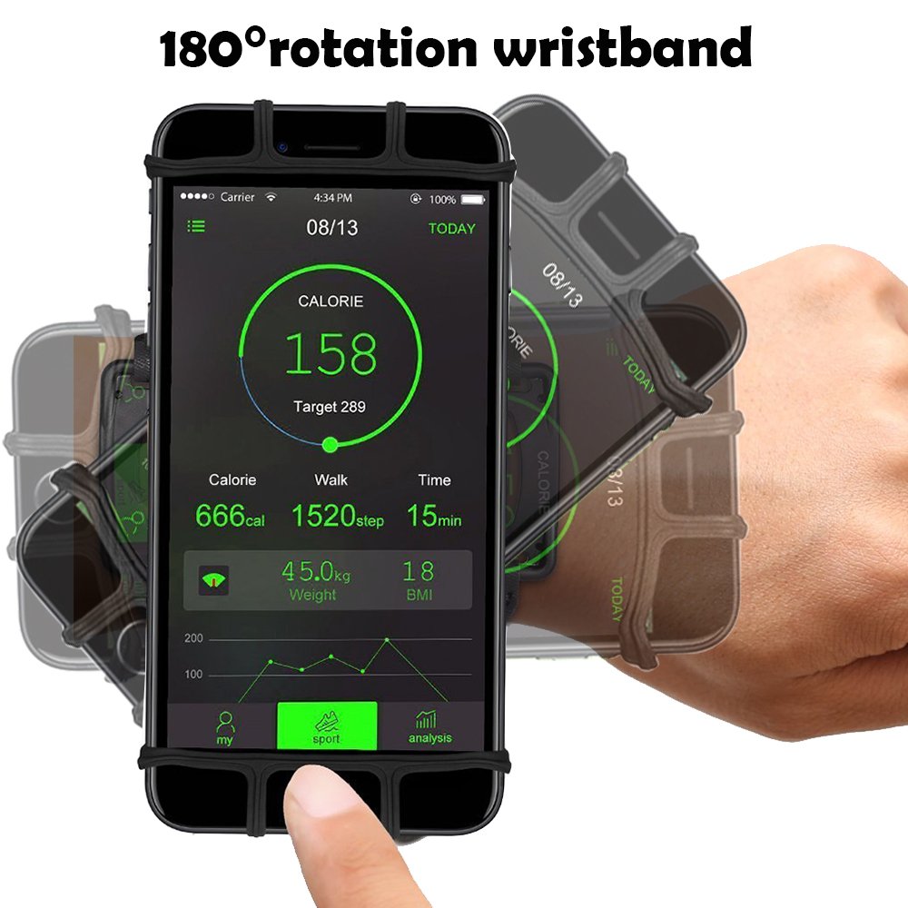 Universal Cell Phone Holder Wristband for IPhone X XS XR MAX 7 8 Plus