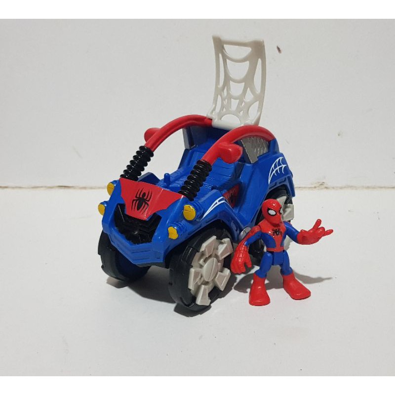 Playskool Heroes Spiderman with vehicle authentic | Shopee Philippines