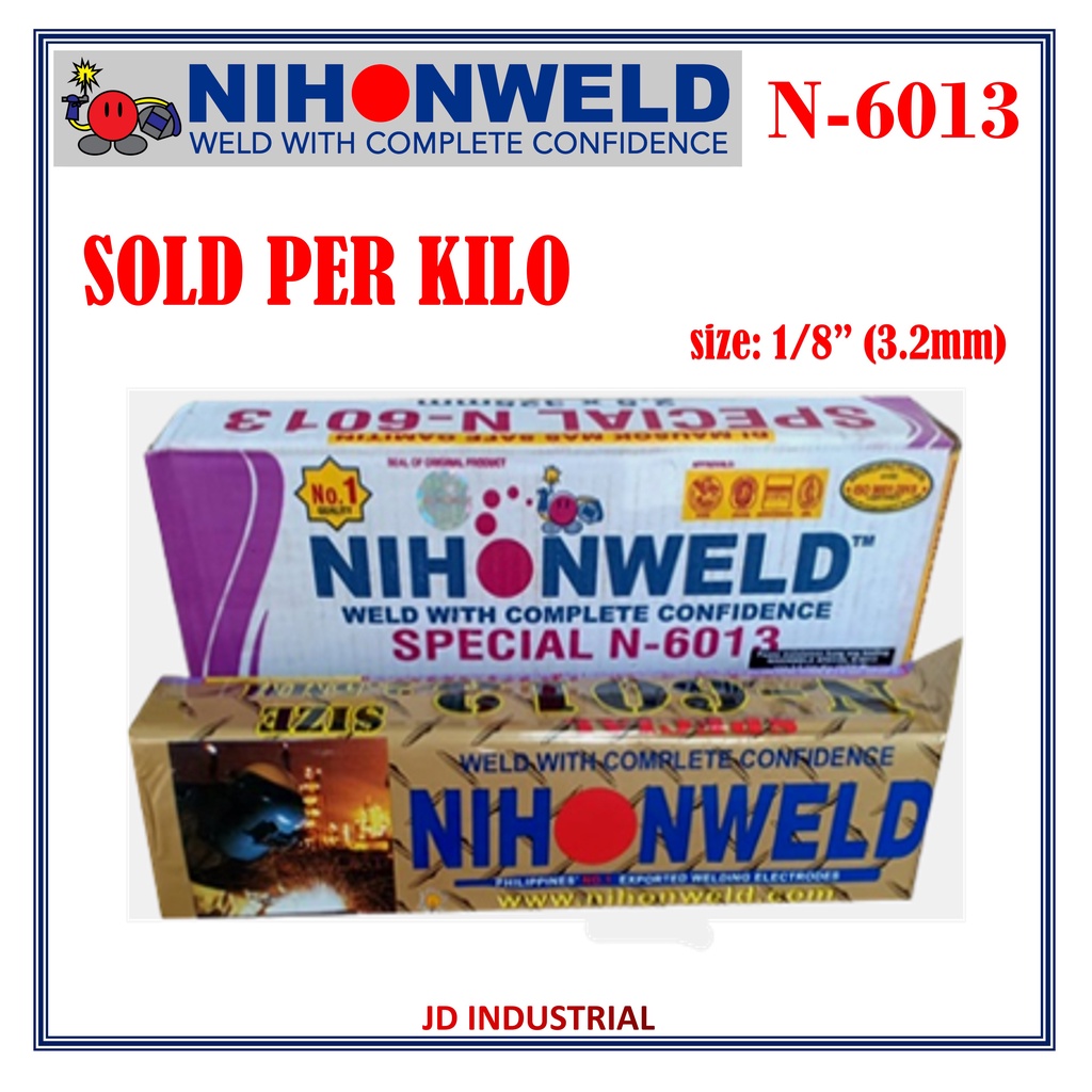 Nihonweld Welding Rod 6013 (1/8" or 3.2mm) (Sold Per Kilo) Shopee Philippines