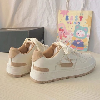 【COD】Korean Fashion Sneakers for Women Students All-match Casual Shoes Thick-soled White Shoes