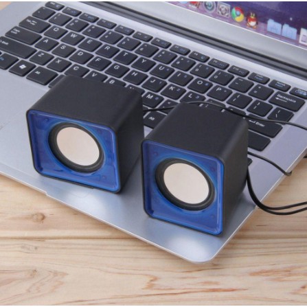 Wired Mini Computer Speakers LED USB 2 