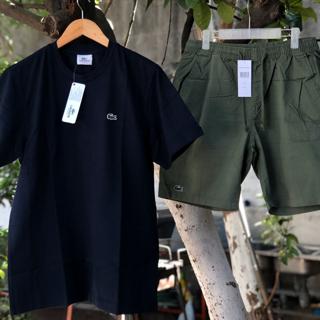 lacoste shorts and shirt set