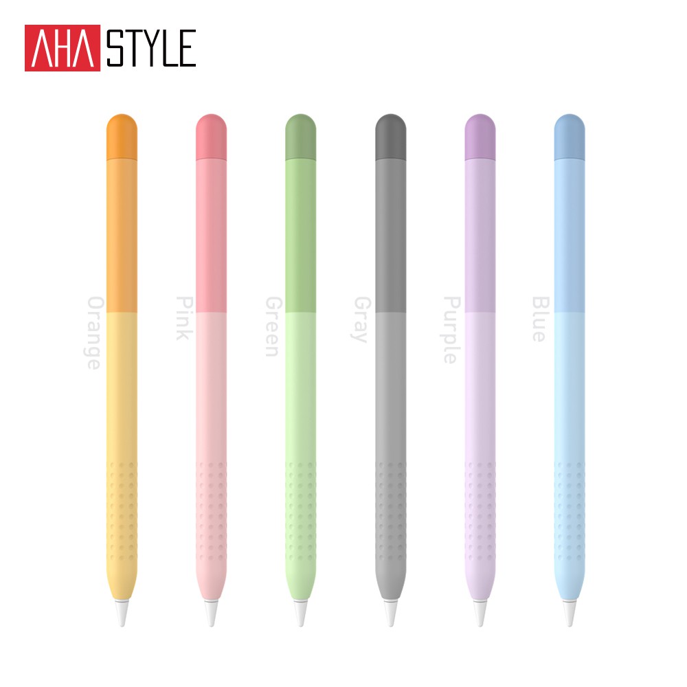 Ahastyle Apple Pencil Case 1 2 Generation Color Pen Set Silicone Protective Pen Case Ultra Thin Protective Case Shopee Philippines