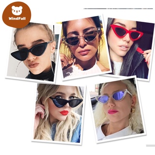 Hip-hop Small Cat Eye Sunglasses Fashion Women Eyeglasses with Retro Style Shades glasses WF #4