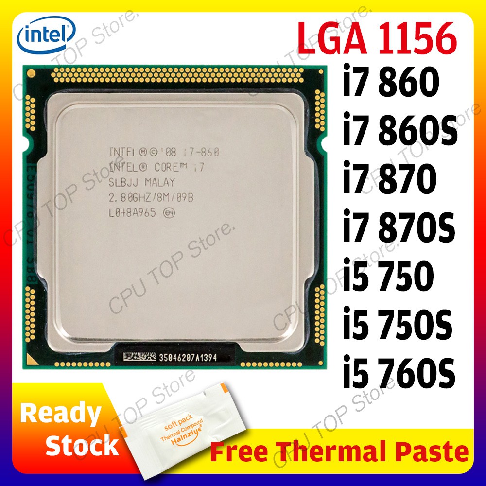 Intel Core i7 860 860S 870 870S i5 750 750S 760S CPU Processor Quad ...