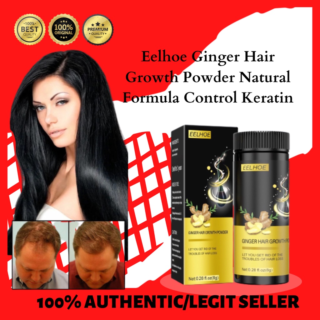 Eelhoe Ginger Hair Growth Powder Natural Formula Control Keratin ...