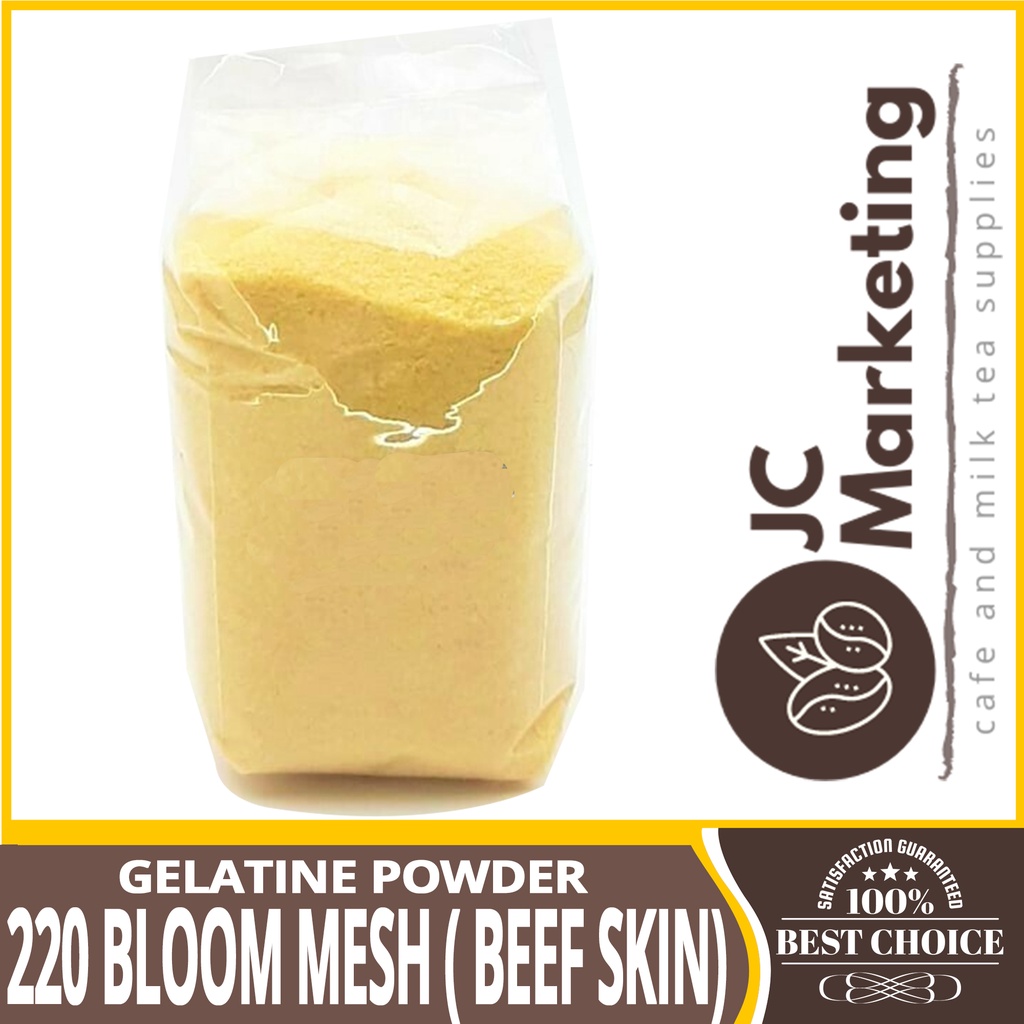 Gelatine Powder 220 Bloom Mesh ( Beef Skin) Available 250g and 1kg