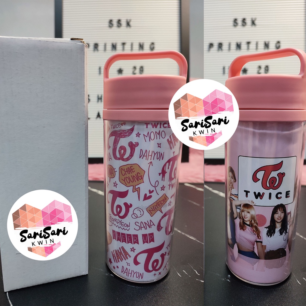 Twice Tumbler Twice Photo Insert Tumbler Portable Advertising Cup