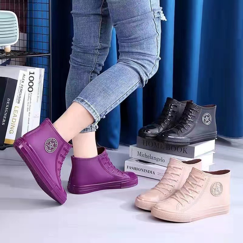 Rain boots for women Converse high cut Shoes for rainy season women