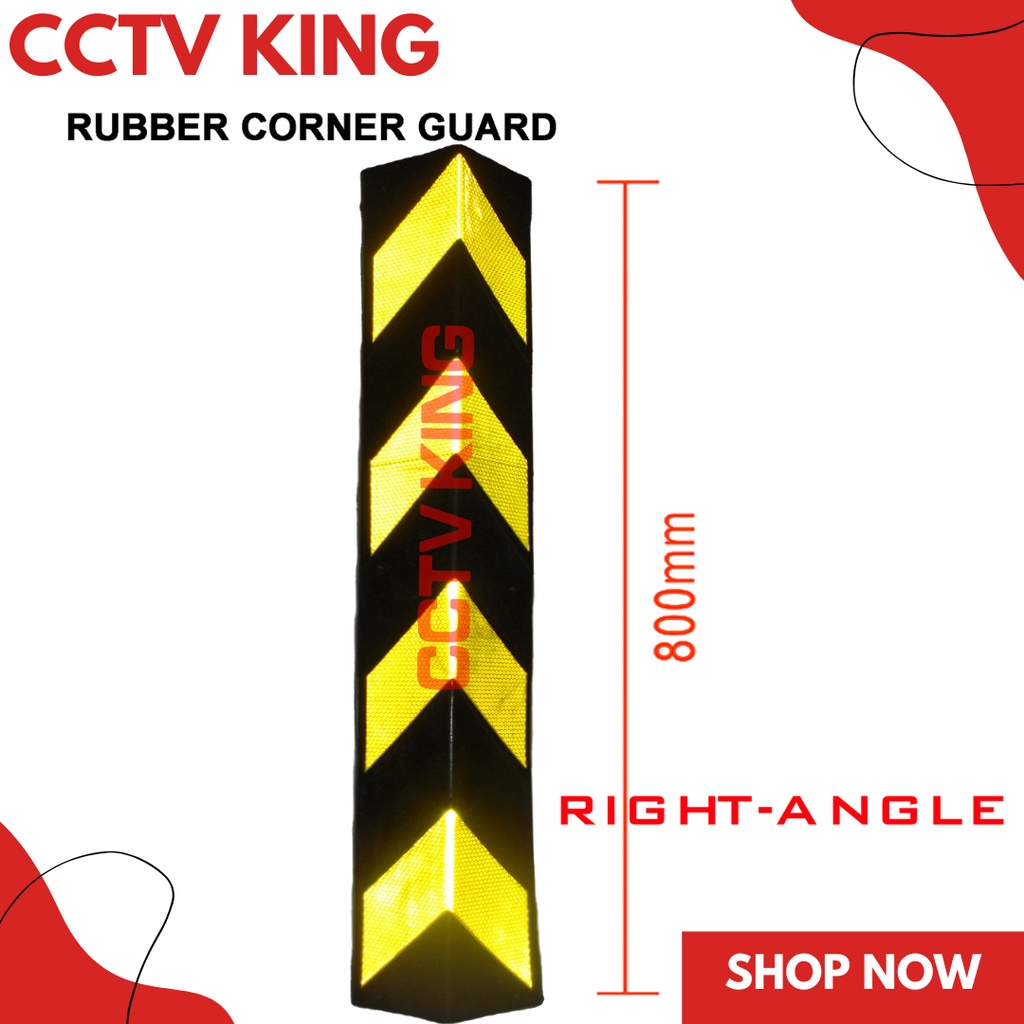 Rubber Corner Guard Right Angle for Edge Protector 800X100X10mm