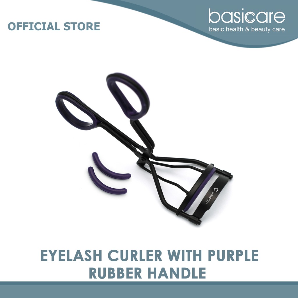 Basicare Eyelash Curler With Purple Rubber Handle BCFEC10 Shopee