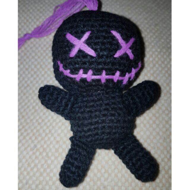 crochet voodoo doll keychain