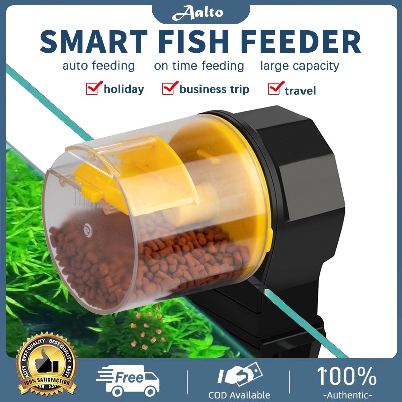 Automatic Feeder Aquarium Smart Timer Auto Fish Feeder Timer Food Feeding 12/24 Hours Timer