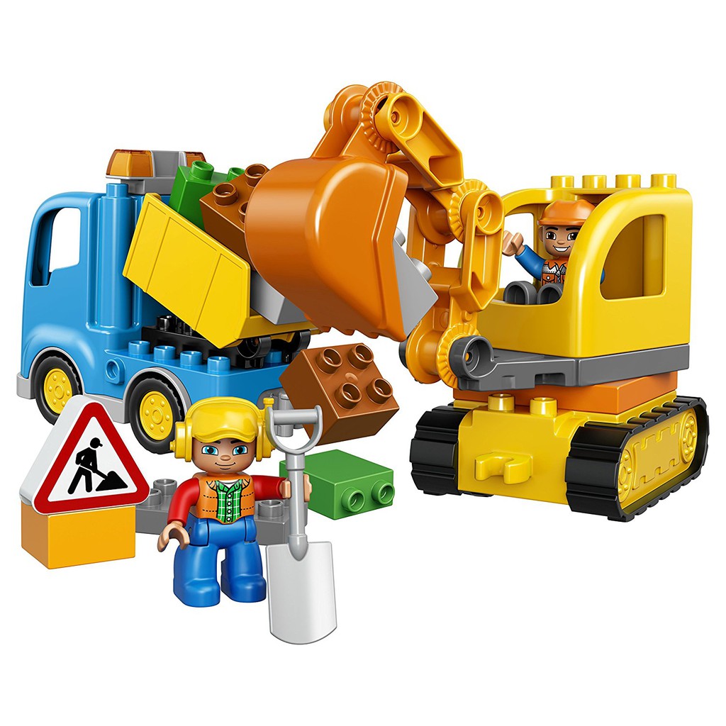 truck and tracked excavator duplo