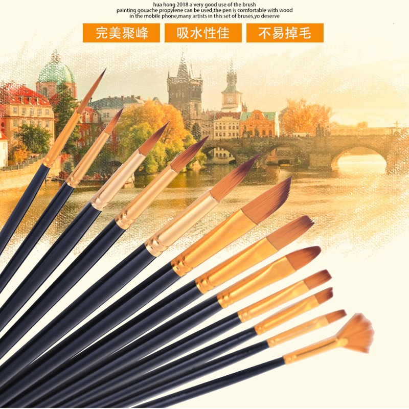 12Pcs High Quality Artist Paint Brush Set | Shopee Philippines