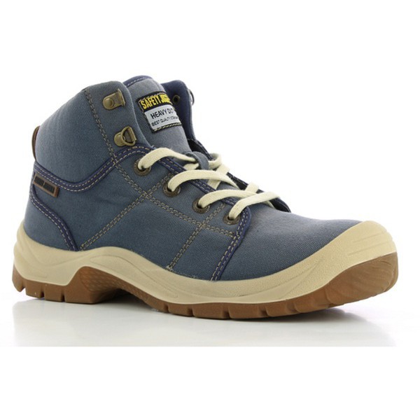 navy blue steel toe boots