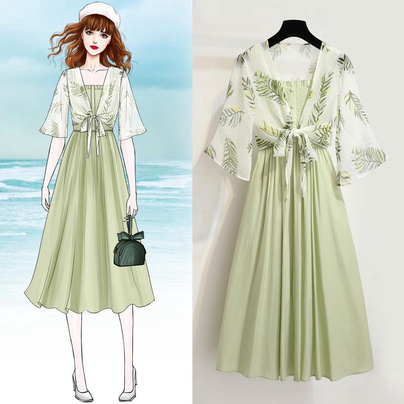 dress and short jacket