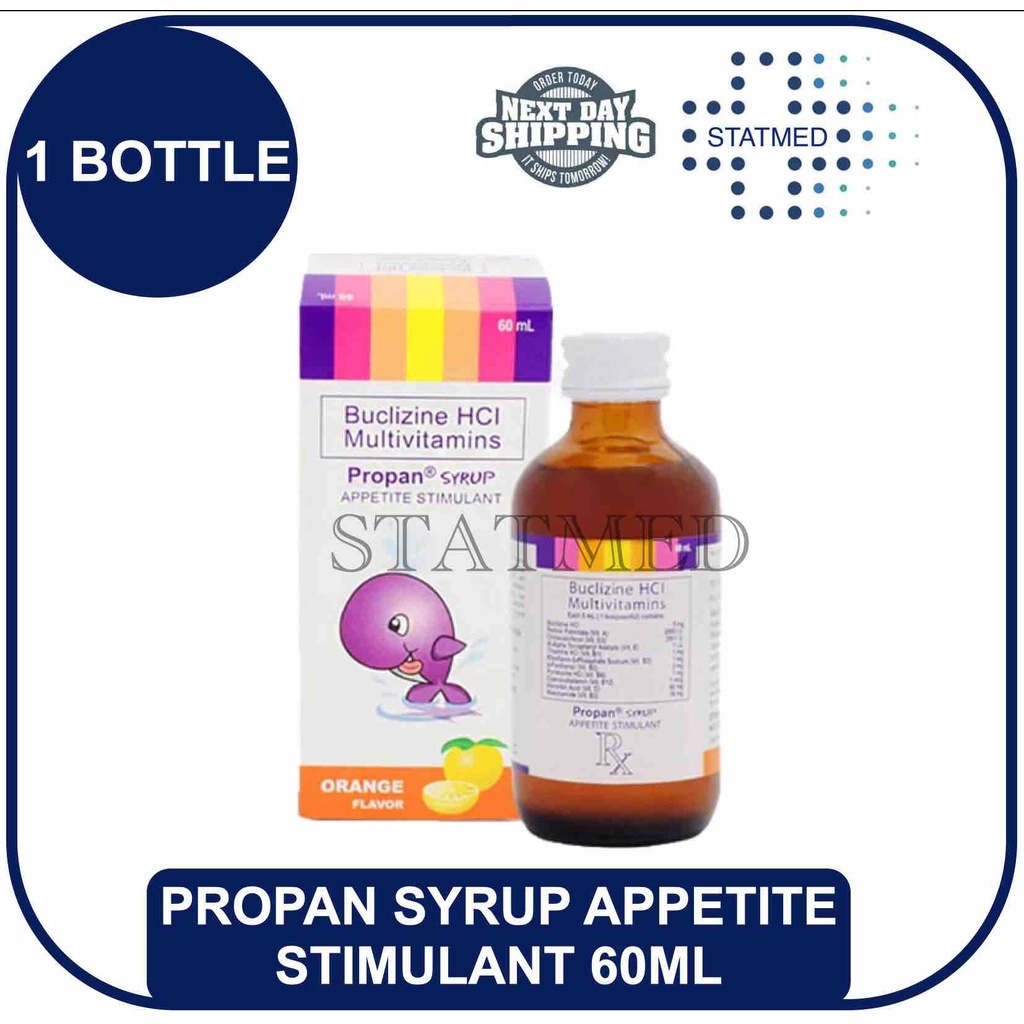 Propan Syrup Appetite Stimulant 60mL & 120mL [1 bottle] Expiration Date