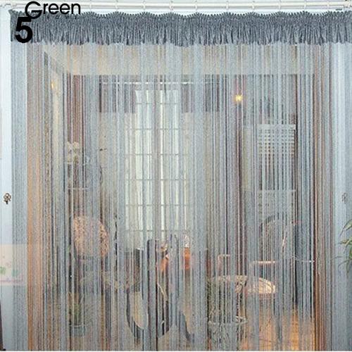 GH Modern String Curtain Room Divider Room with Beads Window Panel Decoration