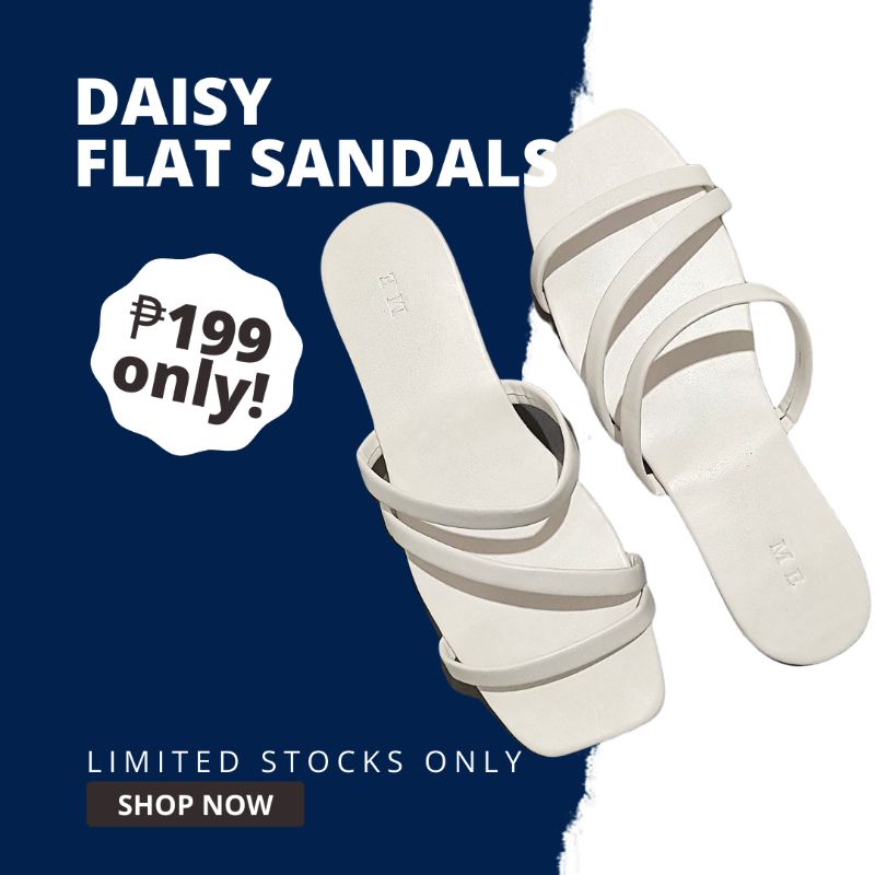 Daisy Flat Sandals ( Ma Estetika ) | Shopee Philippines