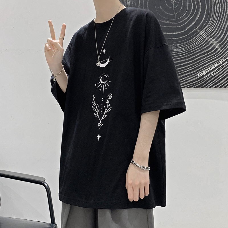 【m 5xl】big Size Korean Short Sleeve Oversized T Shirts For Men And