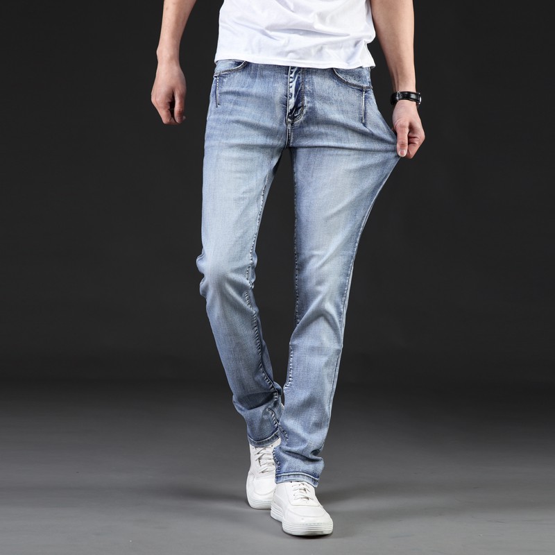 men's gray slim fit jeans
