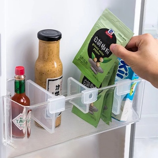 Refrigerator Partition Freely Adjustable Food Storage Rack Drugs Cosmetics Separating Shelve Divider #5