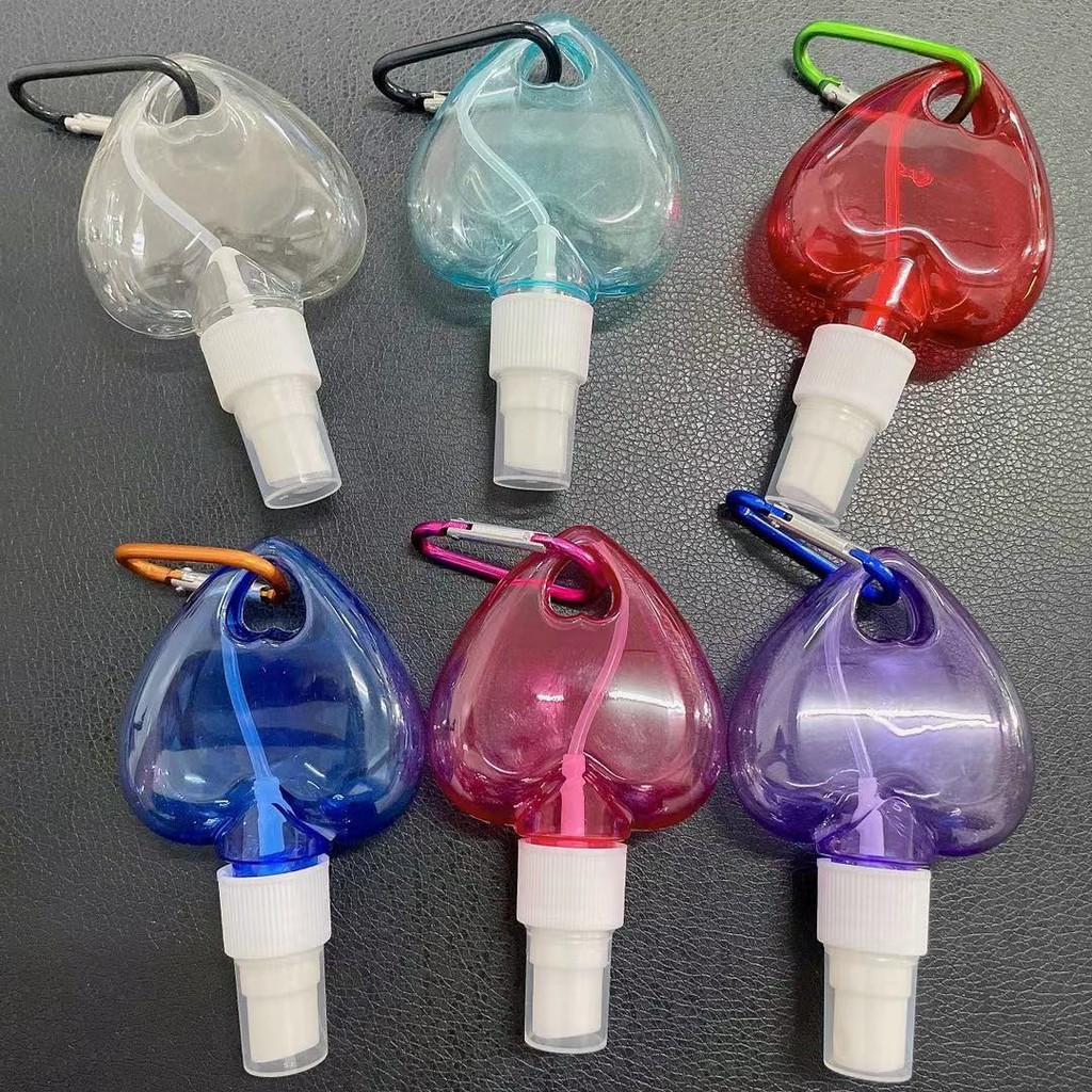 Keychain Alcohol spray bottle Transparent Empty spray perfume 50ML/60ML