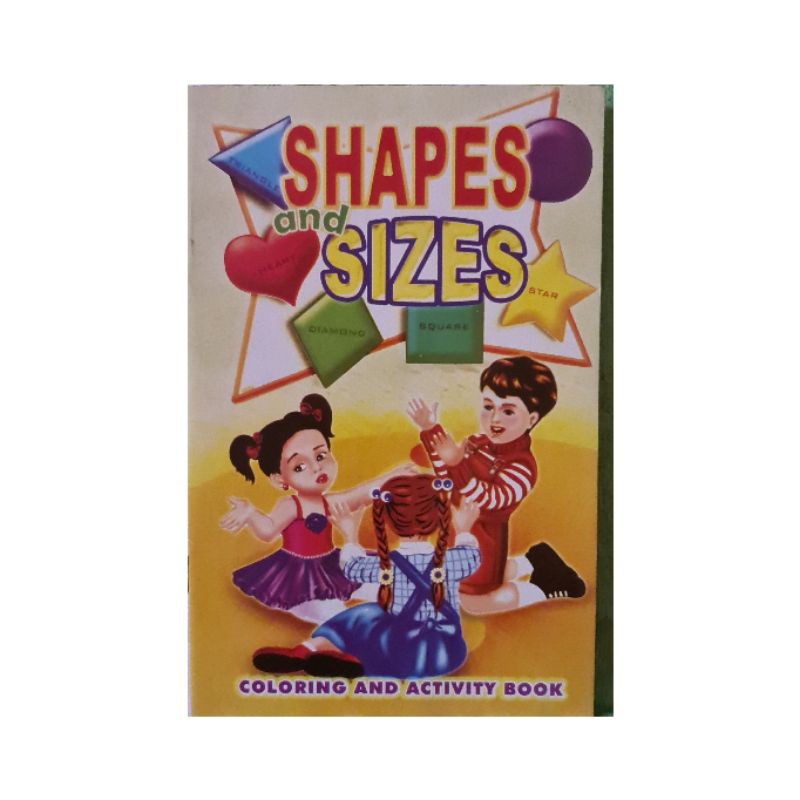 SHAPES and SIZES coloring and activity book | Shopee Philippines