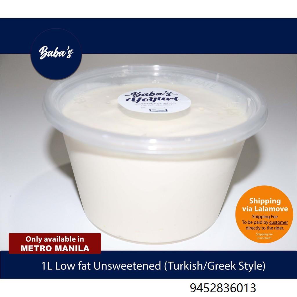 1KG Low fat unsweetened yogurt (Turkish and Greek Style) NCR ONLY