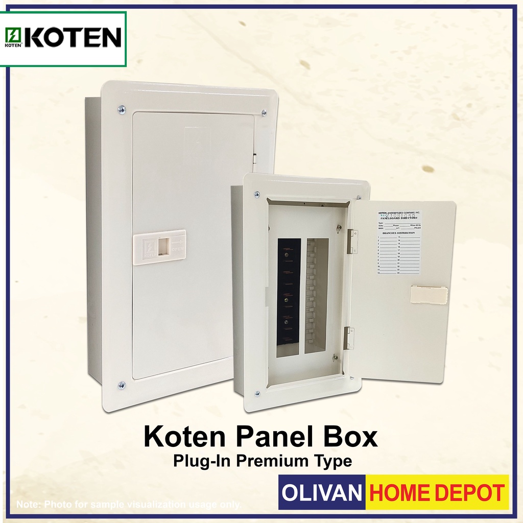 KOTEN Premium Type Panel Box PlugIn 16, 18, 20, 22, 24 Branches