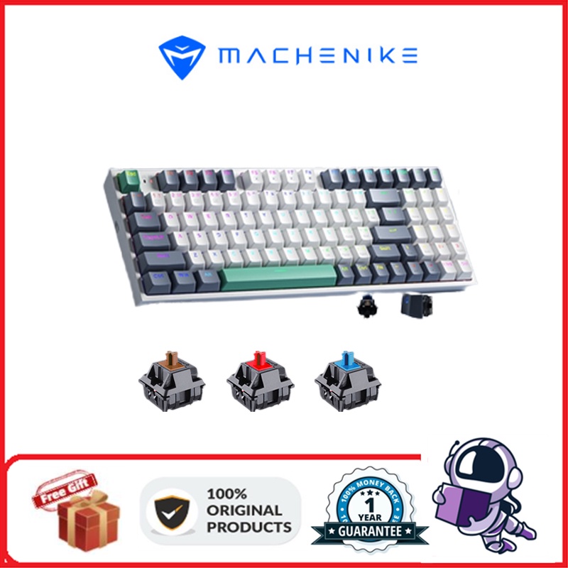 Machenike K Wired Mechanical Keyboard Keys Rgb Hot Swap Gaming Keyboard Shopee Philippines