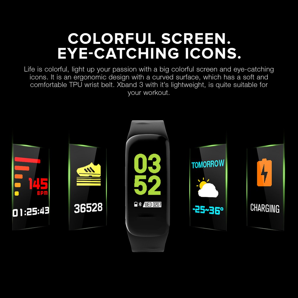 infinix xb03 xband 3 smart fitness watch