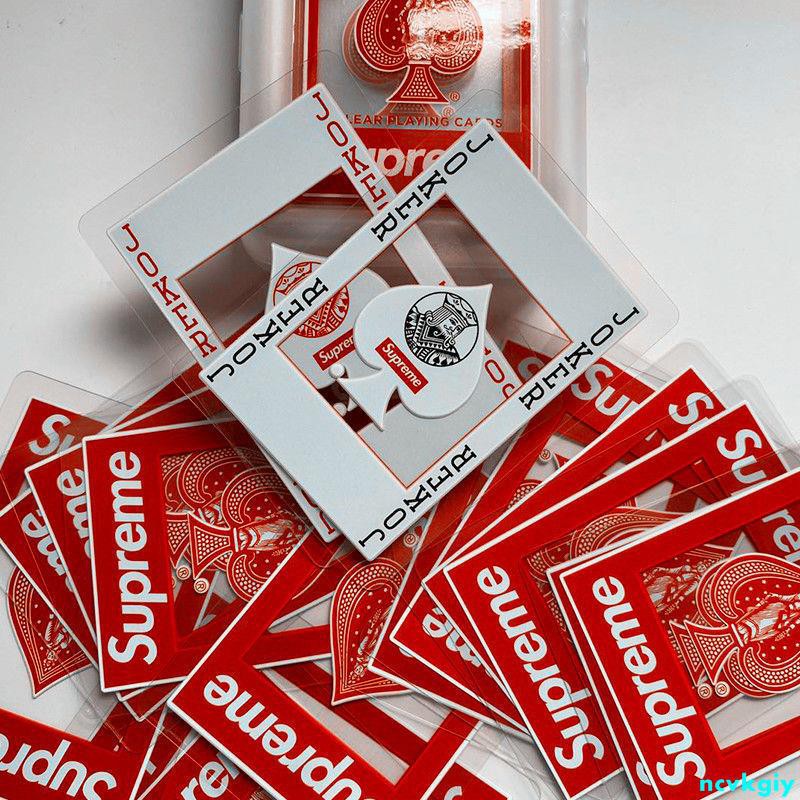 Supreme Bicycle Clear Playing Cards - トランプ