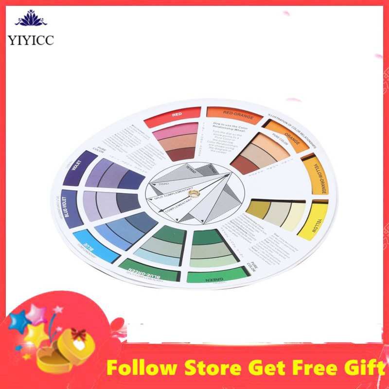 Yiyicc Tattoo Ink Color Wheel Chart Permanent Micro Pigment Guide