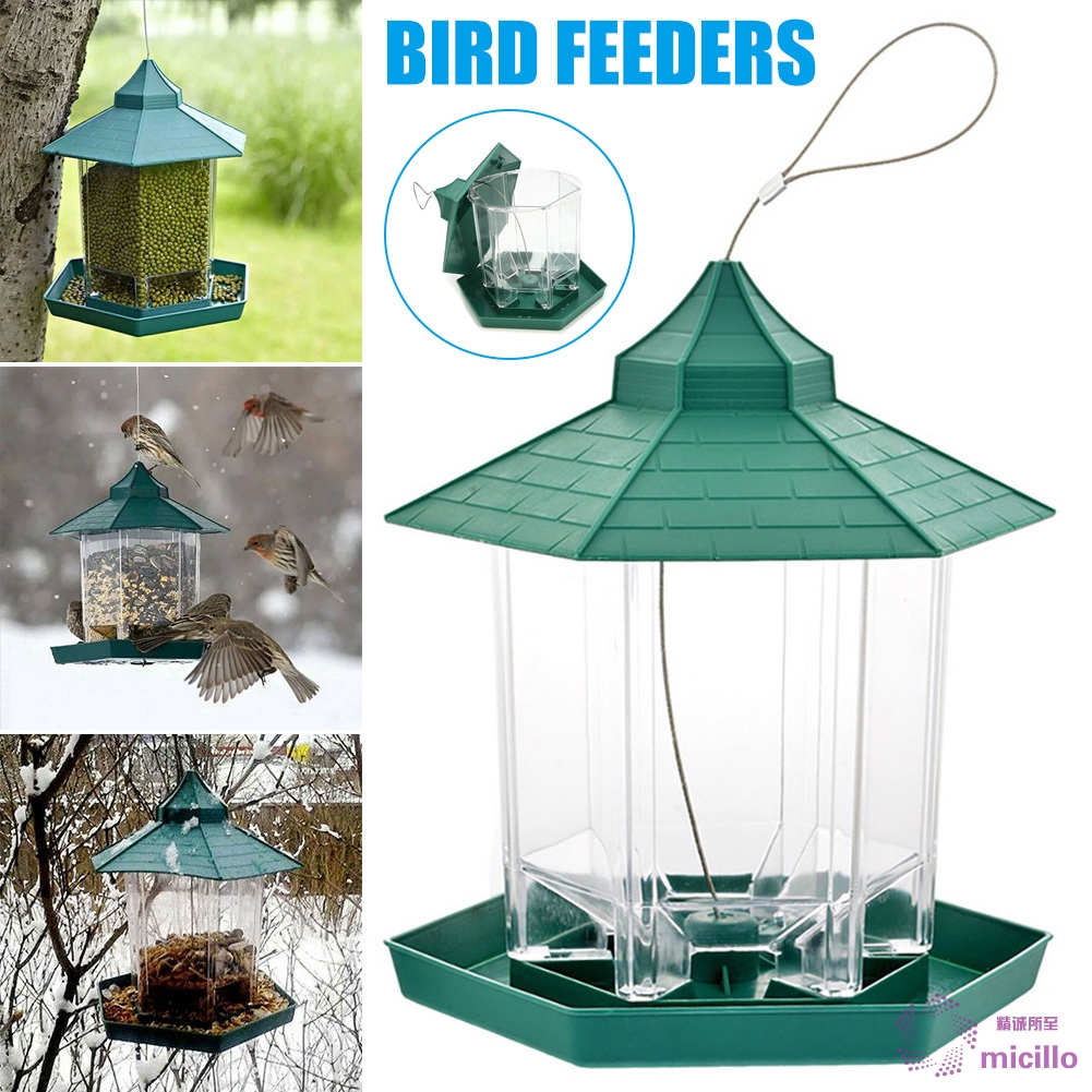 Hanging Wild Bird Feeder Feeding For Gazebo Garden Decor