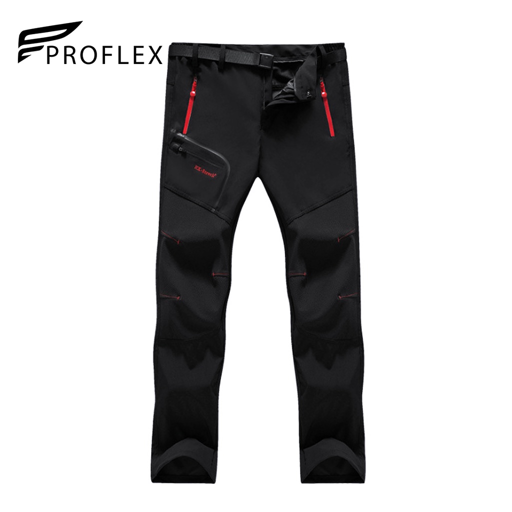 PROFLEX Men's EX-STRETCH Outdoor Sport Pants with Nylon Belt PFB1418 ...