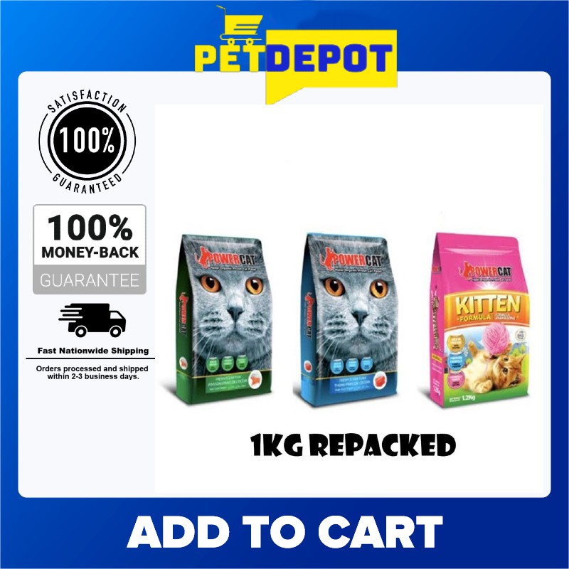 Powercat organic cat food 1kg Repacked Shopee Philippines