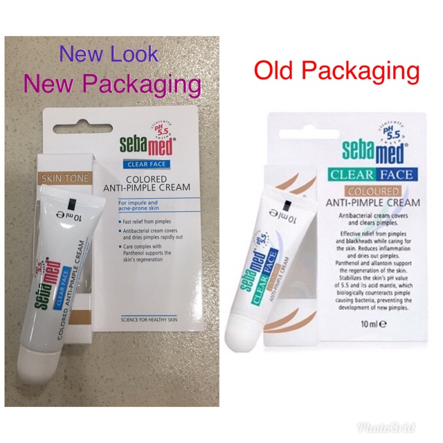 sebamed colored anti pimple cream