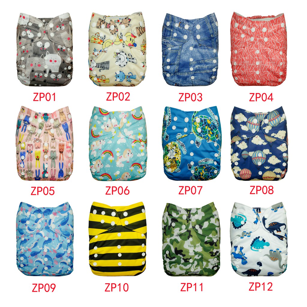 Cathy Baby Big Size Cloth Diaper Double Gusset antileak sa side ng