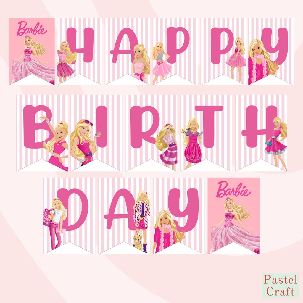 Barbie Customized Banner (Message us before you order. Price is per ...