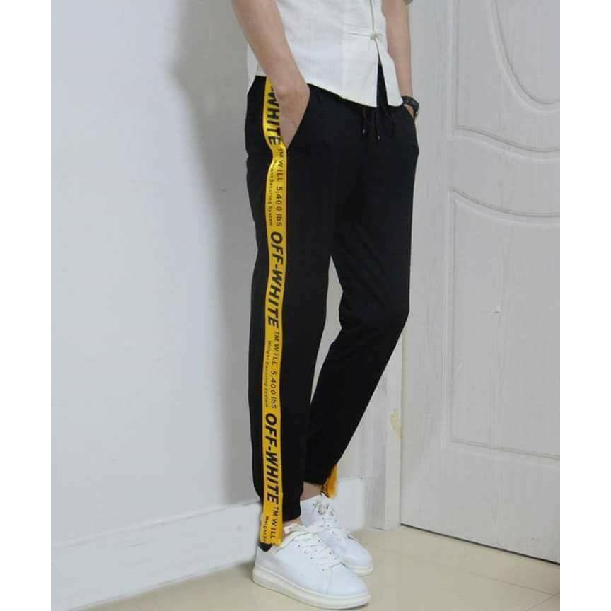 joggers off white