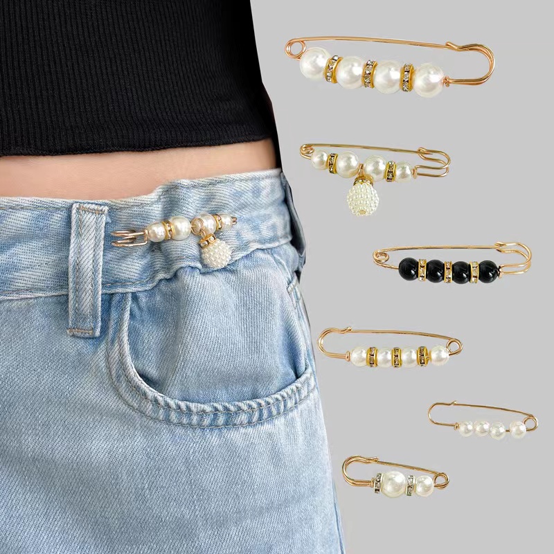 1Pcs High Quality Korean Style Pearl Brooch Double Pin Shopee Philippines