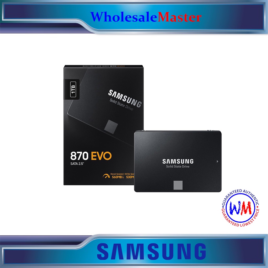 Samsung 870 EVO 1TB SSD 2.5Inch SATA III 6GB/s Internal SSD MZ77E1T0BW Shopee Philippines