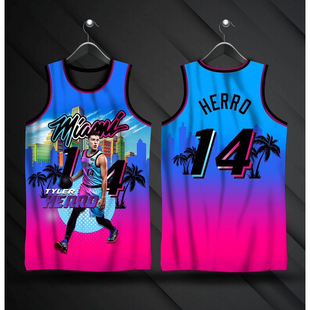 Tyler Herro Jersey Miami Heat Herro 14 Customized Jersey Full Sublimation Jersey Shopee 5875