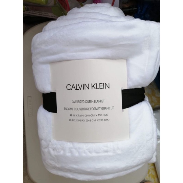Calvin Klein Oversized Queen Blanket | Shopee Philippines