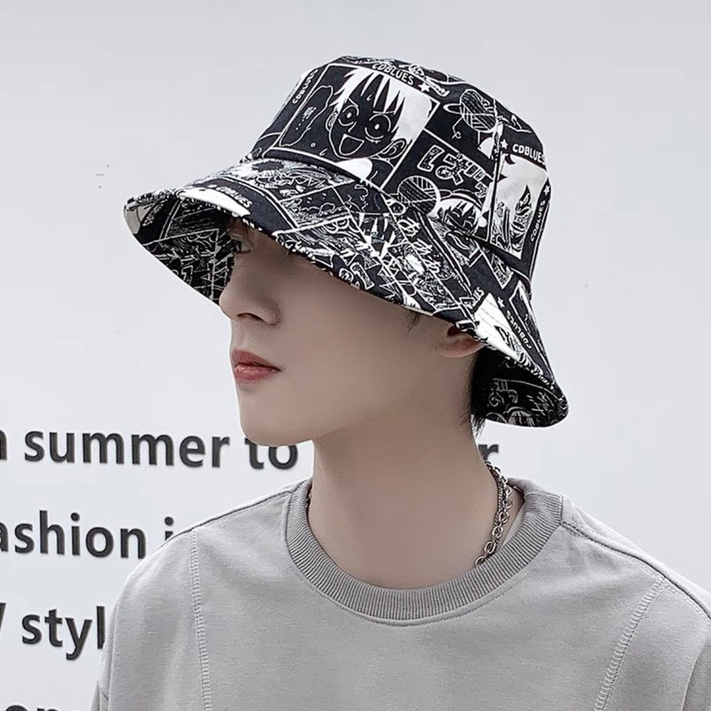 One Piece Bucket Hats Printing Sun Hat Japan Anime Basin Hat Unisex Casual Luffy Zoro Chopper Summer Fisherman Cap Shopee Philippines