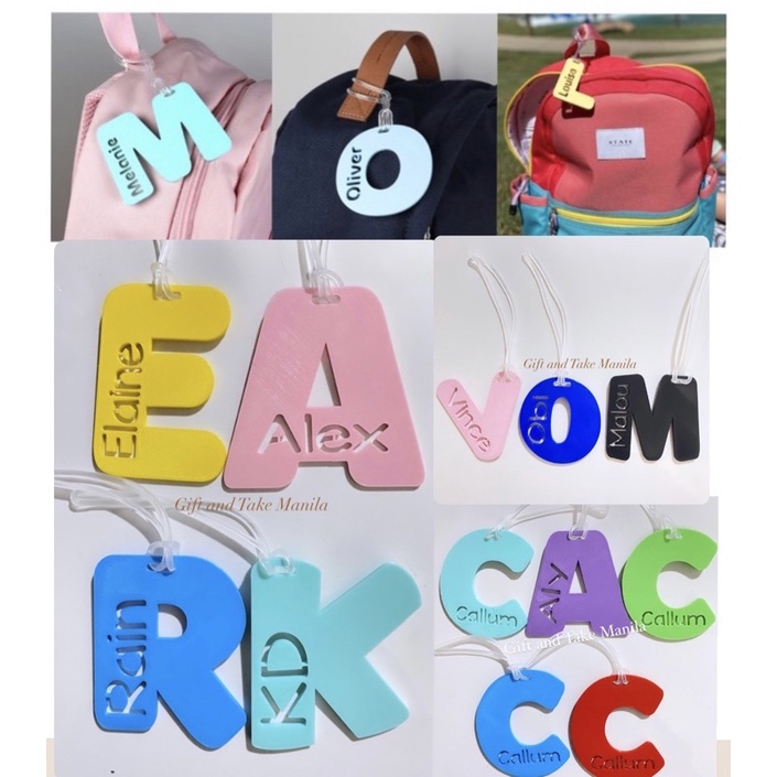 PERSONALIZED SCHOOL BAG TAGS with LOOP Shopee Philippines