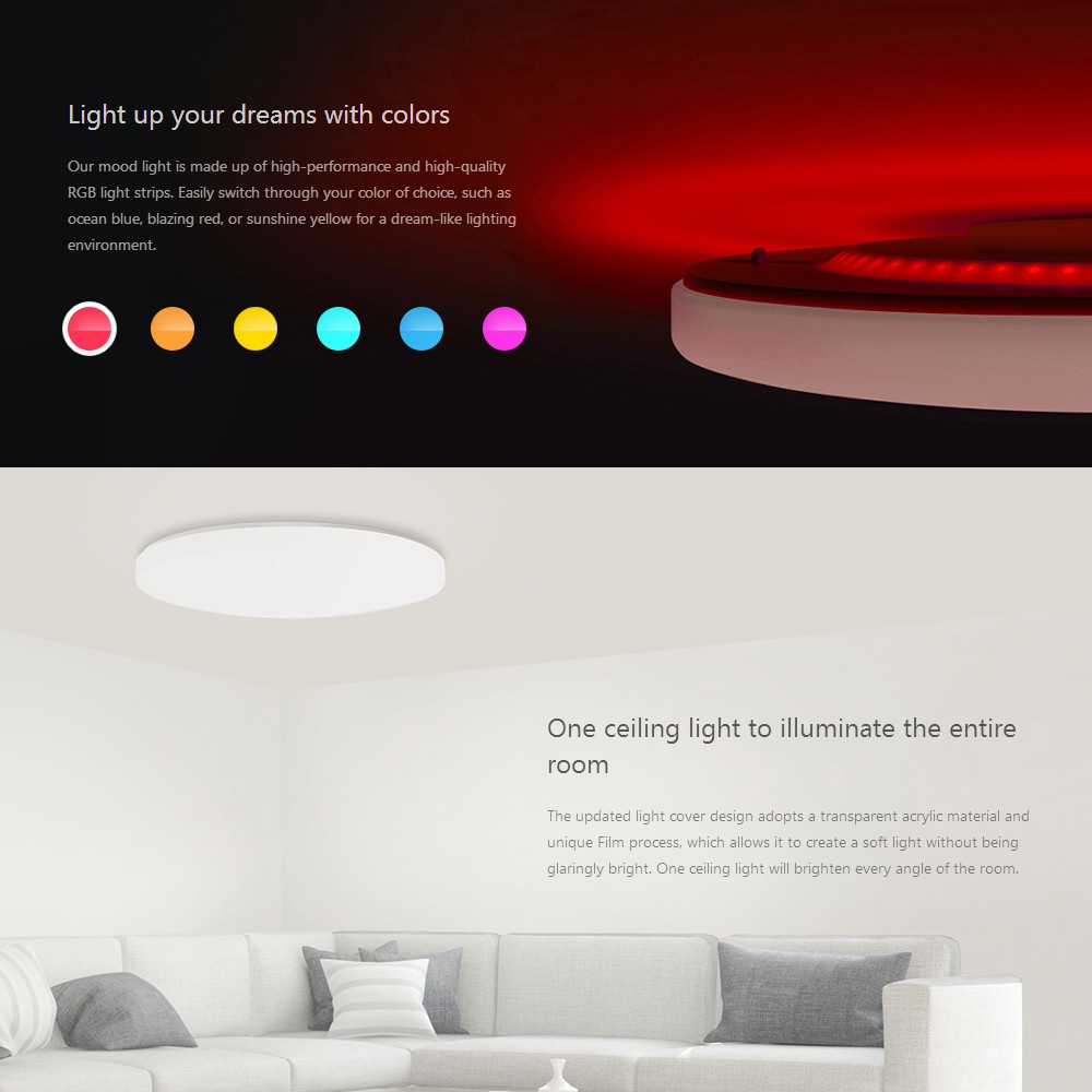 moon led smart ceiling light 480